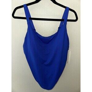 Athleta Hermits One Piece Swimsuit Bathing Suit NEW NWT XL Women’s Blue Purple